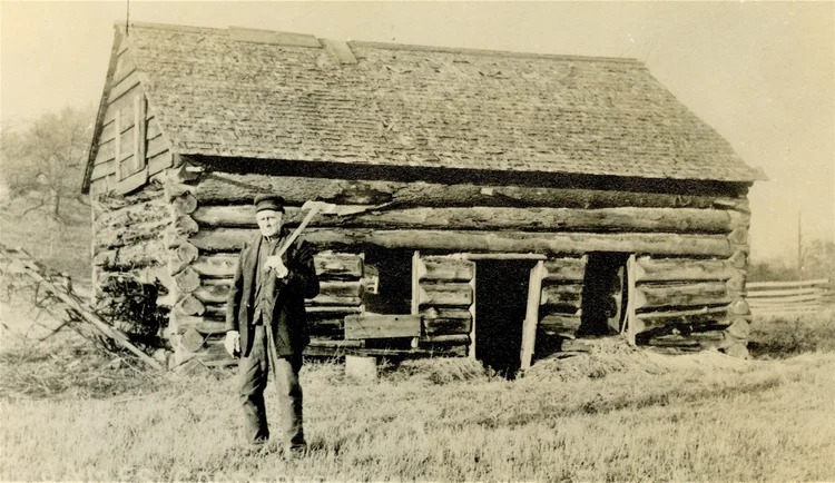 Cabin in Waits settlement built